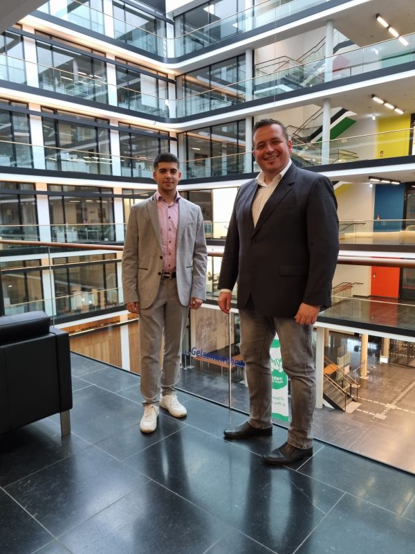 Jugend-MdL Florent Ferati und MdL Sebastian Watermeier